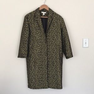 Barcelona H&M leopard spring jacket, size 6, NEW